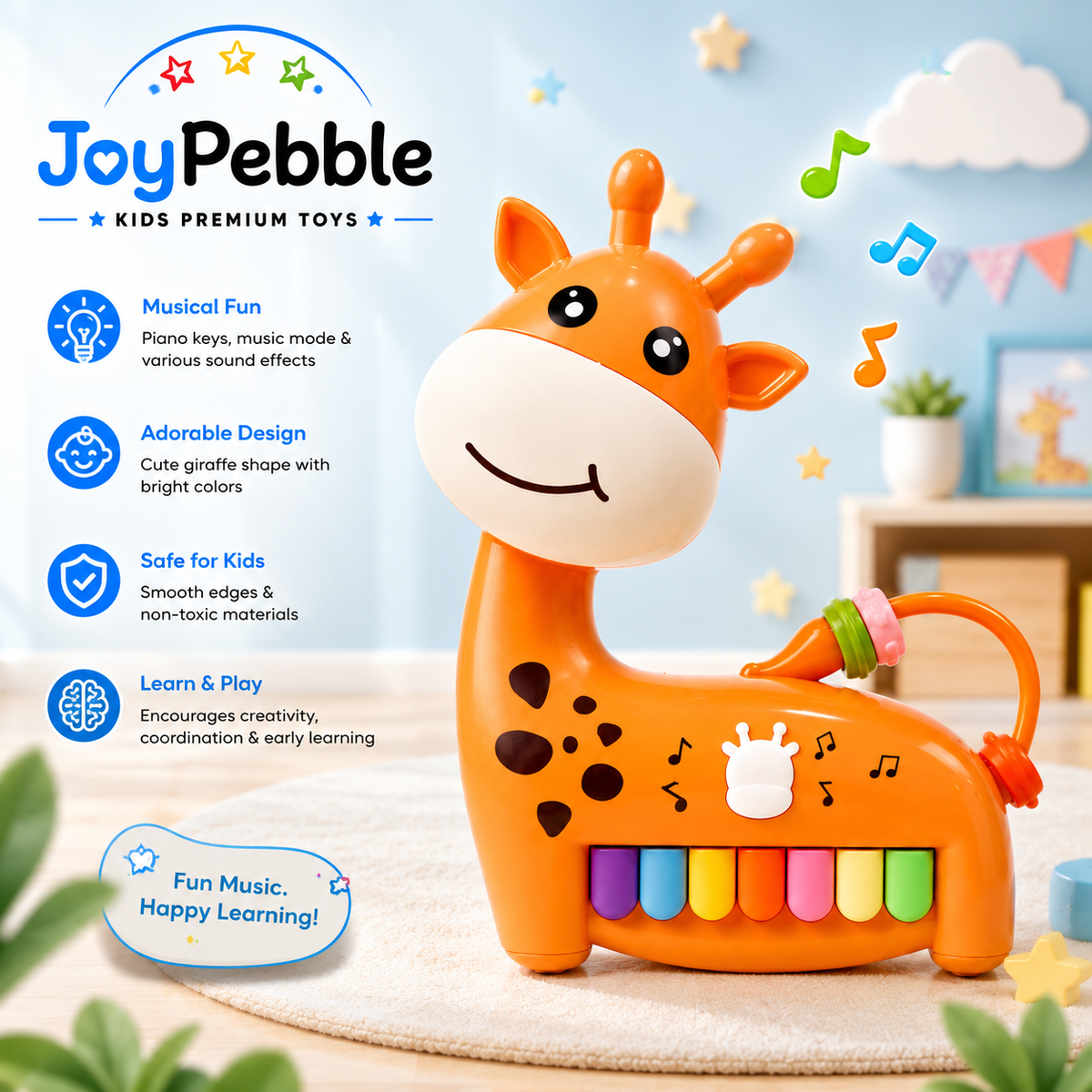 Giraffe Piano Toy