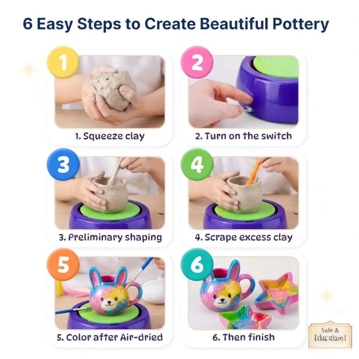 Pottery Wheel Clay Kit