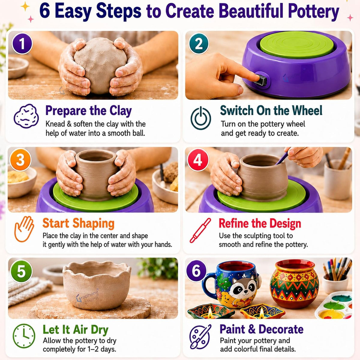 Pottery Wheel Clay Kit