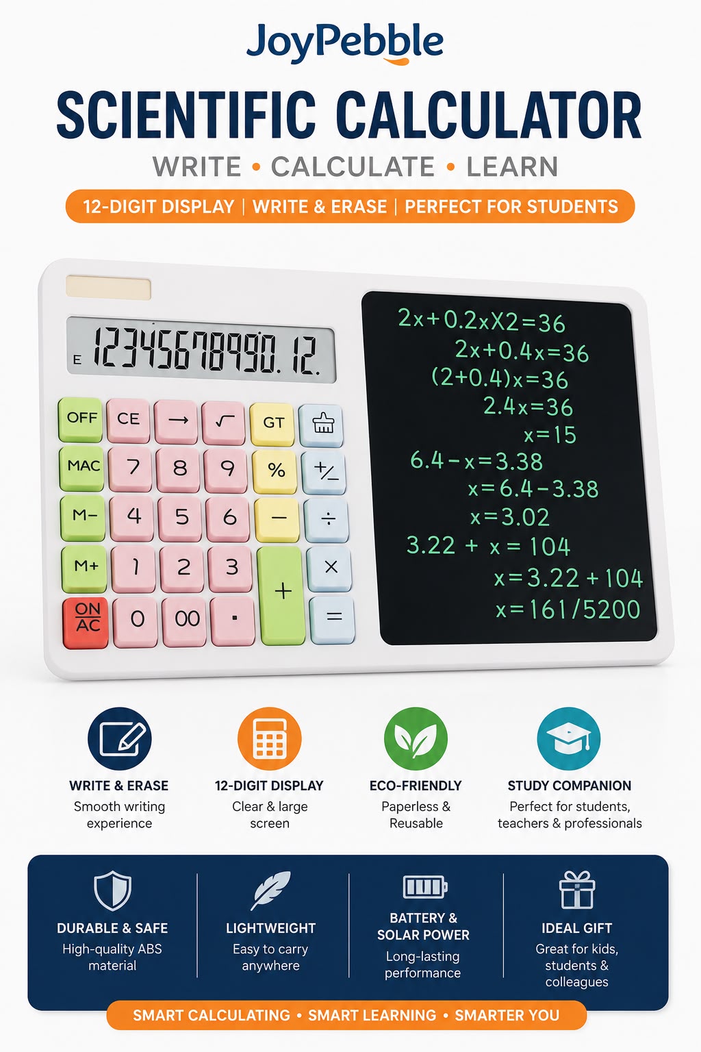 Calculator with LCD Tab